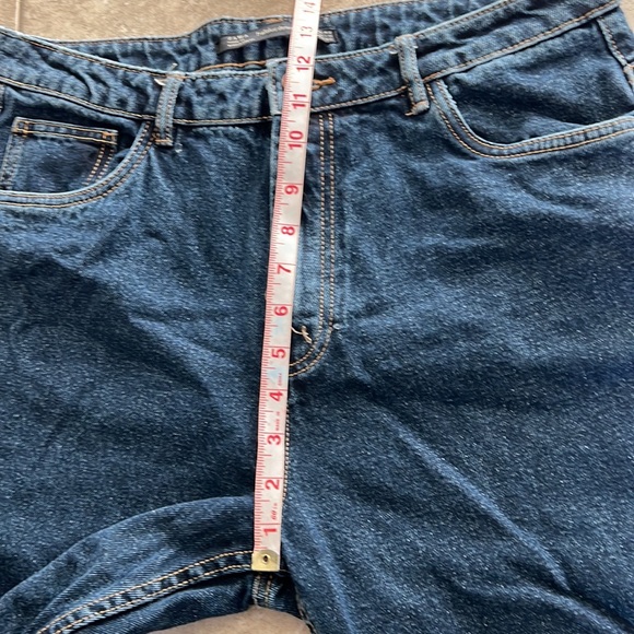 Zara Trafaluc Denimwear High Waisted Baggy Dark Jeans size 10 - Picture 8 of 11
